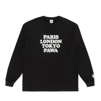 PAWA SPEED SPORTS WORLDWIDE LONG SLEEVE T-SHIRT BLACK