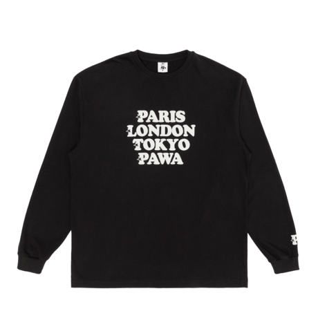 PAWA SPEED SPORTS WORLDWIDE LONG SLEEVE T-SHIRT BLACK