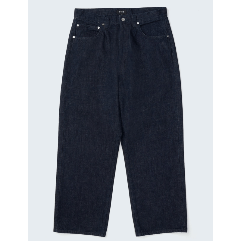 【新品未使用】pwa/RELAX-FIT 6P JEANS/Sサイズ PWA RELAX-FIT 6P JEANS INDIGO | LAUG