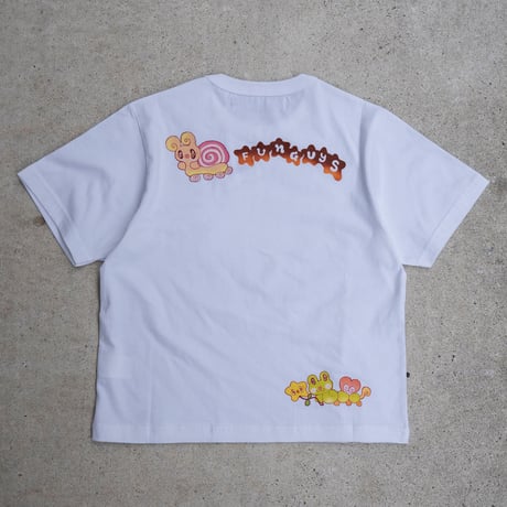 FUNGUYS BABY TEE SMILE LIKE A FLOWER #2 WHITE