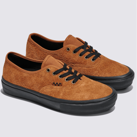 VANS SKATE AUTHENTIC HAIRY SUEDE BLACK/RUST