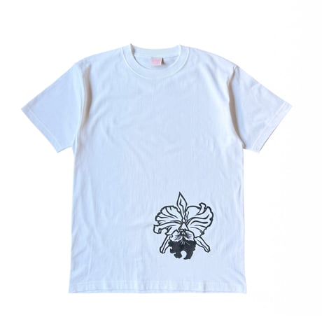 LAUG FLOWER TEE WHITE