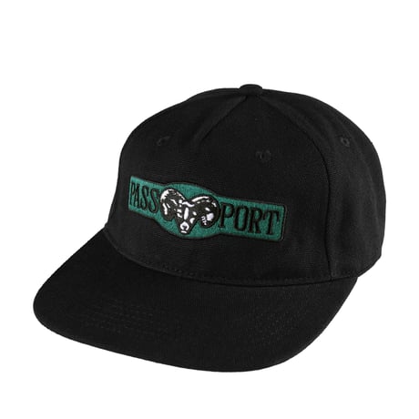 PASS~PORT RAM HEAVY CANVAS WORKERS CAP - BLACK