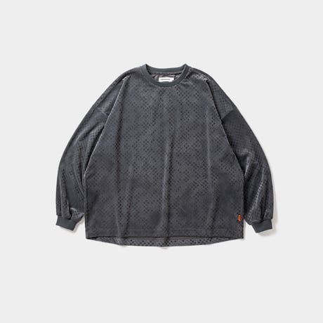 TIGHTBOOTH DOT VELOUR LS CHARCOAL