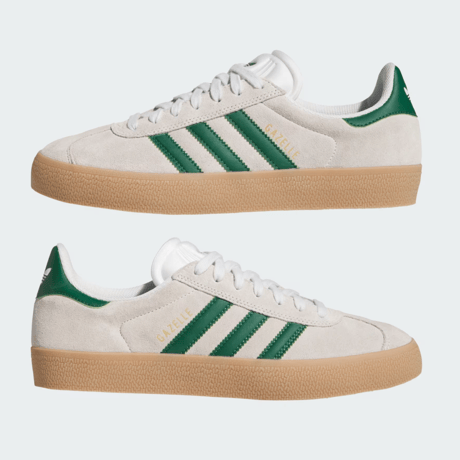 ADIDAS GAZELLE ADV CRYSTAL WHITE / CRYSTAL WHITE