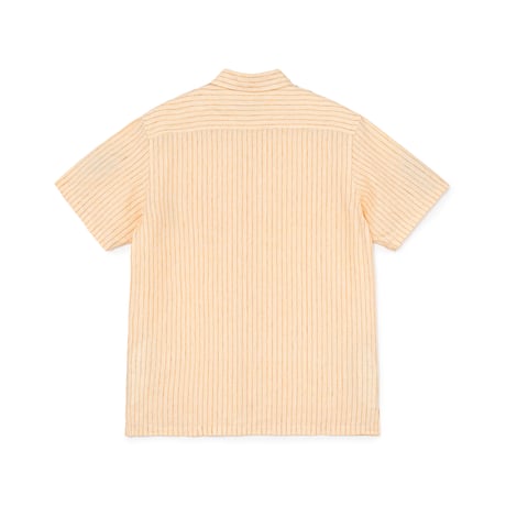 BOTT STRIPED S/S SHIRT CREAM