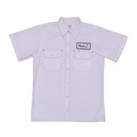 PEELS CONTRAST STITCH WORK SHIRTS WHITE