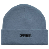 KROOKED MOONSMILE SCRIPT CUFF BEANIE - BLUE/BLACK