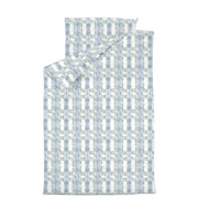SLINKY & LOUSY LIVIN BEDSHEET WHITE/PLAID