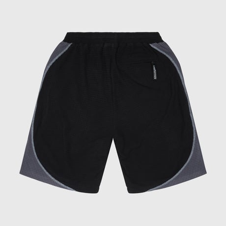SEXHIPPIES GRID FLEECE SHORTS BLACK / CHARCOAL / SILVER