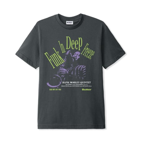 BUTTER GOODS FUNK TEE CHARCOAL