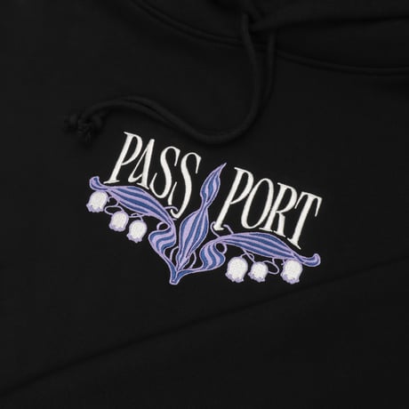 PASS~PORT LILY OF THE VALLEY HOODIE - BLACK