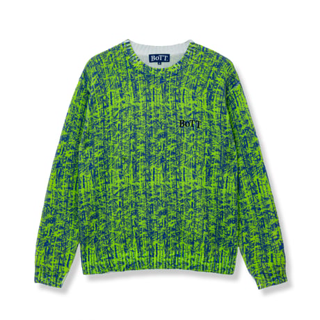 BoTT BAMBOO CAMO PRINTED SWEATER LIME