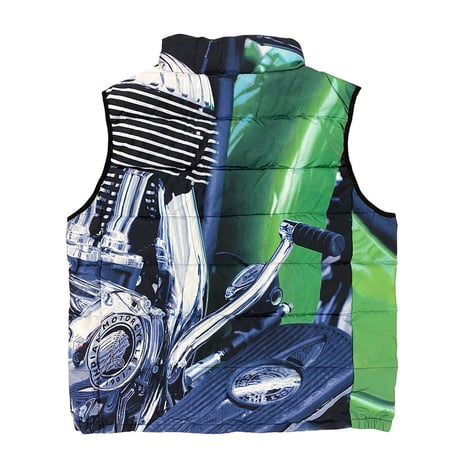 LABROS MOTORCYCLE PADDED VEST (GREEN)