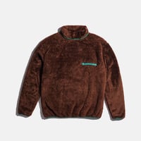 SEXHIPPIES LONGPILE TURTLENECK FLEECE BROWN