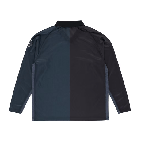 POP TRADING COMPANY LONGSLEEVE SHIRT BLACK/ANTHRACITE