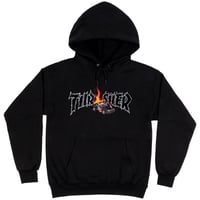 THRASHER MAGAZINE COP CAR HOODIE / BLACK