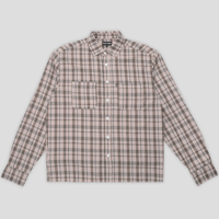 PASS~PORT CHECK LONG SLEEVE SHIRT - SAND