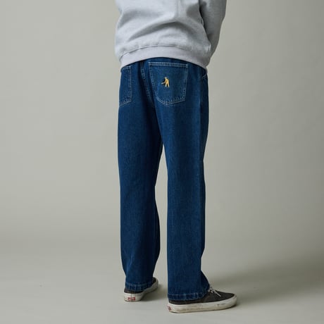 PASS~PORT WORKERS CLUB JEAN PANT - FADED WASHED DARK INDIGO