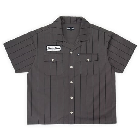 PASS~PORT STRIPED CASUAL SHIRT - TAR