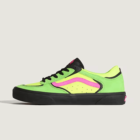 VANS SKATE ROWLEY NEON PINK/GREEN