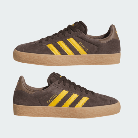 ADIDAS GAZELLE ADV DARK BROWN/PRELOVED YELLOW