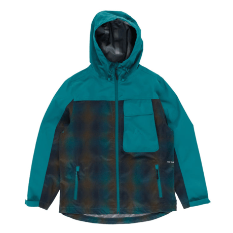 POP TRADING COMPANY BIG POCKET HOODED JACKET BAYBERRY