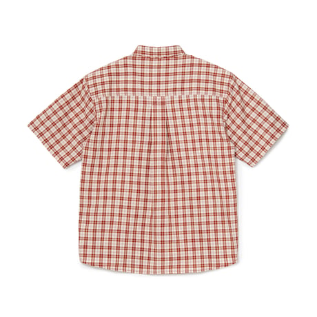 BOTT PLAID S/S SHIRT RED