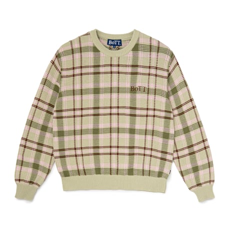 BOTT CHECKED KNIT NATURAL