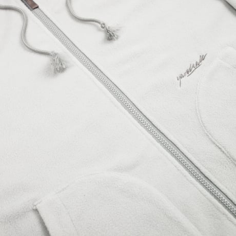 YARDSALE FLEECE ZIP HOOD SILVER