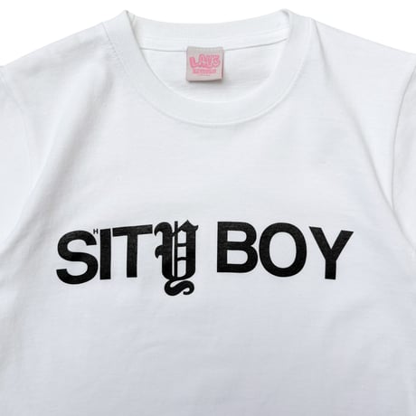 LAUG S*ITY BOY BABY TEE WHITE