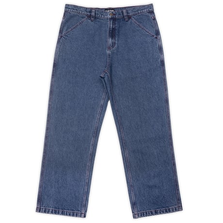 PASSPORT WORKERS CLUB DENIM JEAN - WASHED DARK INDIGO