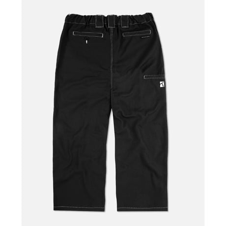 POETIC COLLECTIVE PAINTER PANTS BLACK/WHITE SEEMS