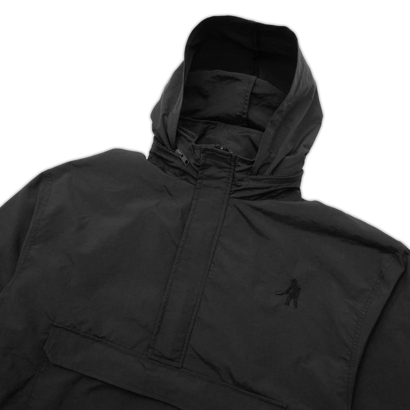 PASSPORT PULLOVER SPRAY JACKET RPET - BLACK | LAUG