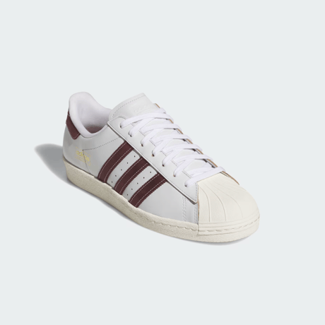 ADIDAS SUPERSTAR 80 ADV CRYSTAL WHITE / SHADOW RED