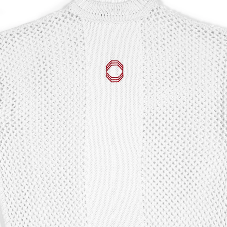 OCTAGON WEB KNITTED SWEATER WHITE