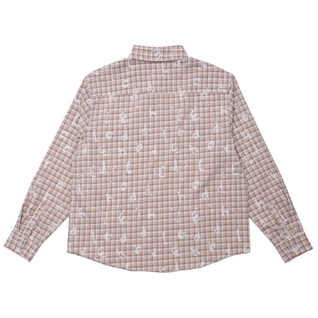 HODDLE SPLATTER SHIRT BROWN