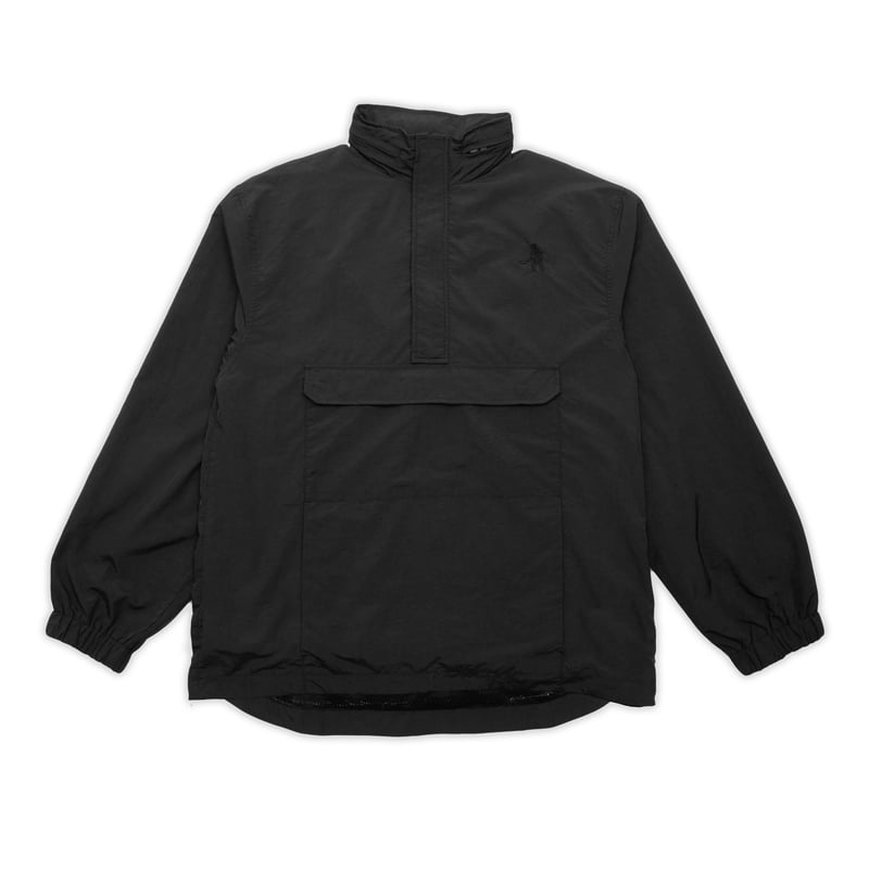 PASSPORT PULLOVER SPRAY JACKET RPET - BLACK | LAUG
