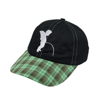 TOKEN PISSING ANGEL CAP BLACK GREEN PLAID