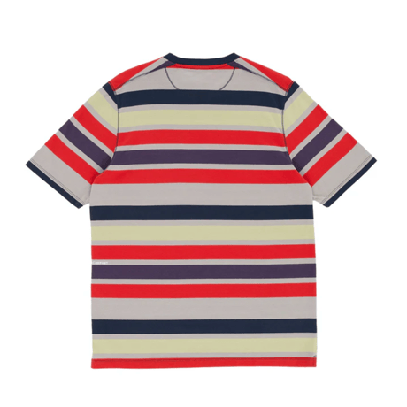 POP TRADING COMPANY STRIPED POCKET T-SHIRT MULTICOLOUR