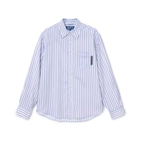 BOTT PRINTED STRIPED SHIRT BLUE