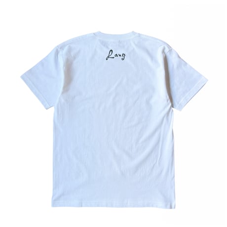 LAUG FLOWER TEE WHITE