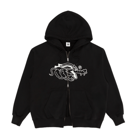 PAWA SPEED SPORTS DOGGO ZIP HOODIE BLACK
