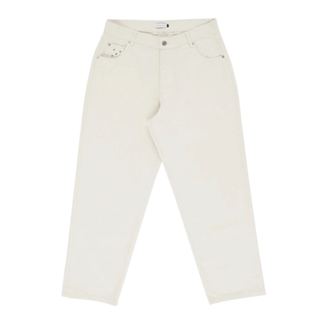 POP TRADING COMPANY  DRS PANTS OFF WHITE DENIM