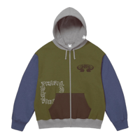 SLINKY MULTI COLOR ZIP HOODIE