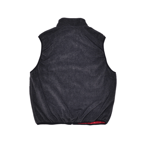 POP TRADING COMPANY REVERSIBLE VEST ANTHRACITE/RIO RED