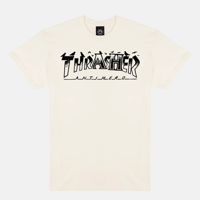 THRASHER x ANTI HERO PIGEON MAG TEE NATURAL