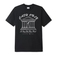 CASH ONLY BANK TEE  BLACK