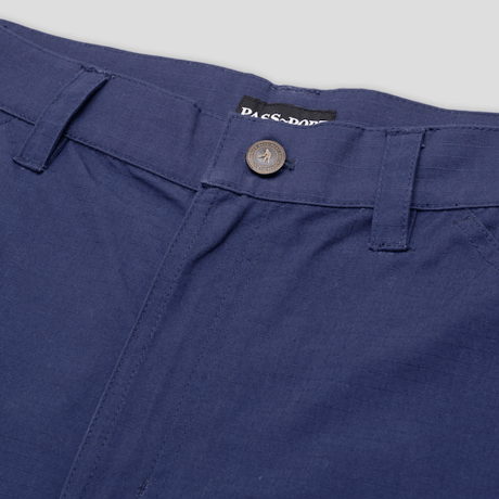 PASS~PORT RIPSTOP DOUBLE KNEE DIGGERS CLUB SHORT - NAVY