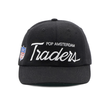 POP TRADING COMPANY TRADERS SIXPANEL HAT BLACK